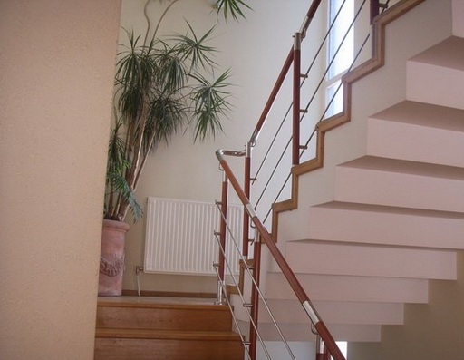 balustrade inox lemn